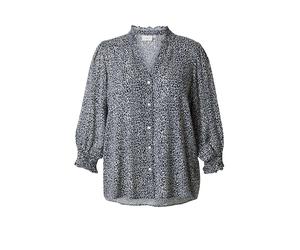 ONLY Carmakoma Chemisier 'CARRaya' marine / blanc, Taille XXXL