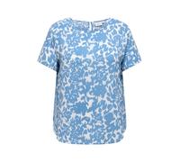 ONLY Carmakoma Chemisier 'CARVICA' bleu roi / blanc, Taille XXL