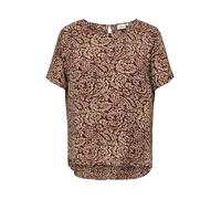ONLY Carmakoma Chemisier 'CARVICA' écru / olive / bourgogne, Taille XXXL