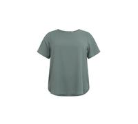 ONLY CARMAKOMA Carvica SS Top WVN Noos Blouse, Vert baume, 48 Plus Femme
