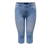 ONLY CARMAKOMA Femme Caraugusta Hw SK Knickers DNM Bj13333 Short en Jean, Light Blue Denim, 52 EU
