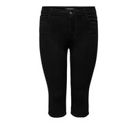 ONLY Carmakoma Femme Caraugusta Life Hw Skinny Knickers Black Shorts Not Applicable, Black, 46