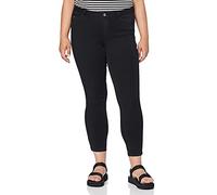 ONLY Carmakoma Femme Carkarla Reg Ankle Zip Black Jean skinny, Noir (Black Black), 46 EU