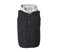 ONLY Carmakoma Gilet 'CARRisso' gris chiné / noir, Taille 7XL
