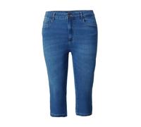 ONLY Carmakoma CARAUGUSTA Life HW Skinny Knickers MBD Shorts, Medium Blue Denim, 48 Femme