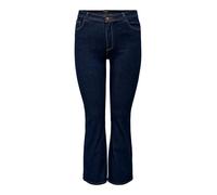 ONLY CARMAKOMA Jean pour Femme CarsALLY HW Flared DNM BJ370 Noos - Bleu foncé - Denim - Taille 54/32, Bleu foncé Denim, 54W x 32L