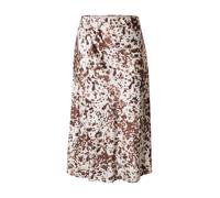 ONLY Carmakoma Jupe crème / marron / brun foncé, Taille 50