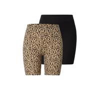 ONLY Carmakoma Leggings 'CARGABI' beige / marron / noir, Taille 7XL
