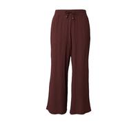 ONLY Carmakoma Pantalon 'CARMUNICH MW WIDE CRINKLE PANT PNT' brun foncé, Taille 54