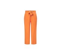 Only Carmakoma - Pantalon Regular Fit en Viscose Orange Peel - Femme - Pantalons - Orange - Taille: 44 FR