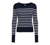 ONLY Carmakoma Pull-over bleu marine / blanc, Taille XL-XXL