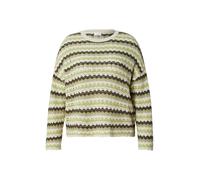 ONLY Carmakoma Pull-over 'CARAsa' beige / sapin / vert pastel, Taille XXXL-4XL