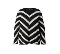 ONLY Carmakoma Pull-over 'CAREliza' noir / blanc, Taille XXXL-4XL