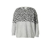 ONLY Carmakoma Pull-over 'CARJADE' gris chiné / noir, Taille 7XL