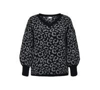 ONLY Carmakoma Pull-over 'CARJade' gris / noir, Taille 7XL