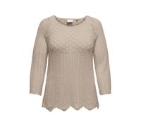 ONLY Carmakoma Pull-over 'CARNOLA' greige, Taille 4XL