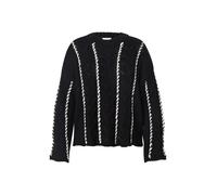ONLY Carmakoma Pull-over 'CARTESSA' noir / blanc, Taille XXXL-4XL