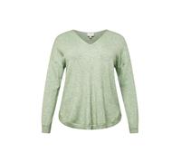 ONLY Carmakoma Pull-over 'Margareta' vert chiné, Taille 7XL