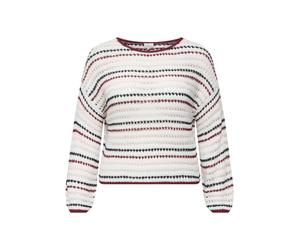 ONLY Carmakoma Pull-over rose / rouge carmin / noir / blanc, Taille 6XL