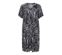 ONLY Carmakoma Robe 'CARFyrla' gris / noir, Taille 46-48