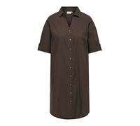 ONLY Carmakoma Robe-chemise chocolat, Taille 46