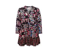 ONLY Carmakoma Robe 'Nolana' bleu / violet / rose / noir, Taille 44