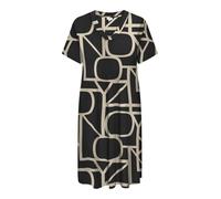 ONLY Carmakoma Robe pour Femme, Coupe Normale, col en V, Robe midi, Noir, M