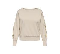 ONLY Carmakoma Sweat-shirt 'CARDEBORAH' beige / or, Taille XXXL-4XL
