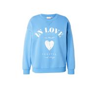 ONLY Carmakoma Sweat-shirt 'CARSOFIA' azur / blanc, Taille 4XL