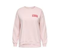 ONLY Carmakoma Sweat-shirt rose clair / rouge, Taille L-XL