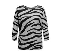 ONLY Carmakoma T-shirt 'ALBA' gris chiné / noir, Taille XL-XXL