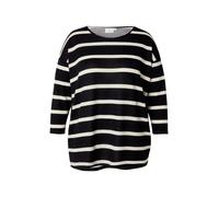 ONLY Carmakoma T-shirt 'CARAlba' noir / blanc, Taille XXXL-4XL