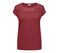ONLY Carmakoma T-shirt 'CARFlake' rouge foncé, Taille M