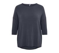 ONLY Carmakoma Top Carlamour JRS Noos Haut 3/4, Bleu foncé, S Femmes