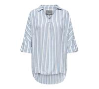 ONLY Carmakoma Tunique 'CARCARO' bleu / blanc, Taille XXXL