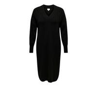 ONLY Carnew Tessa Robe midi en V Noos KNT L/S Tricot, Noir, XL Femme