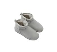 Only CB Mini Bottes Femme, Femme Classic Ultra Mini Botte Tendance, Bottes de Neige Femme, Boots Courtes Doublure Chaude, Bottes Antidérapantes pour la Neige D'Hiver (Light Grey,39)