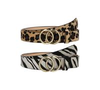 ONLY Ceinture 'ONLRasmi' noir / blanc cassé, Taille 80