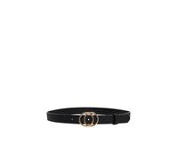 Only Onlrasmi PU Jeans Belt Noos Ceinture, Black/Detail: Black/Gold Buckle, 90 Femme