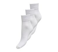 ONLY Chaussettes 'ONLTine Heart' or / blanc, Taille 36-41