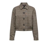 ONLY Check Jacket Onlricca Life Veste à Carreaux OTW, Marron, M Femme