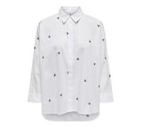 ONLY Chemisier 'ONLNEW LINA GRACE' noir / blanc, Taille M