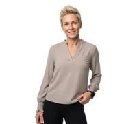 Only Blouse Mette V manches longues col en V Beige XS Femme