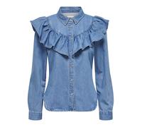 ONLY Chemise en Jean Onlindigo pour Femme, Denim Bleu médium, M
