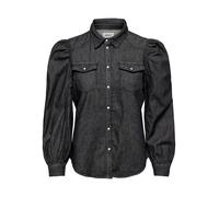 ONLY ONLMALLORY Life LS DNM Shirt QYT Chemise, Washed Black, S Femme