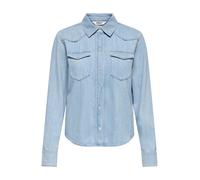 ONLY Chemisier 'ONLCHARLIZE' bleu denim, Taille S