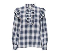 ONLY Chemisier 'ONLFiga' bleu nuit / bleu foncé / blanc cassé, Taille XL