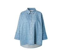 ONLY Chemisier 'ONLGRACE' bleu denim / argent, Taille M