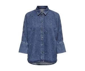 ONLY Chemisier 'OnlGrace' bleu denim, Taille M