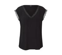 ONLY ONLJASMINA S/S V-Neck Lace Top Noos PTM, Noir, XS Femme